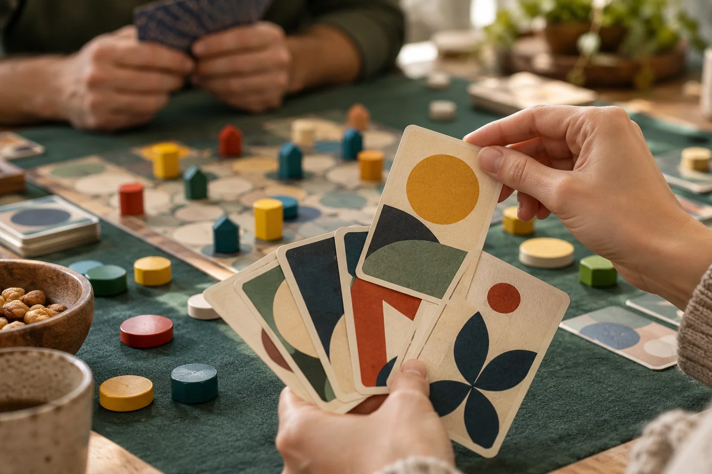 Drafting illustrated with original game components