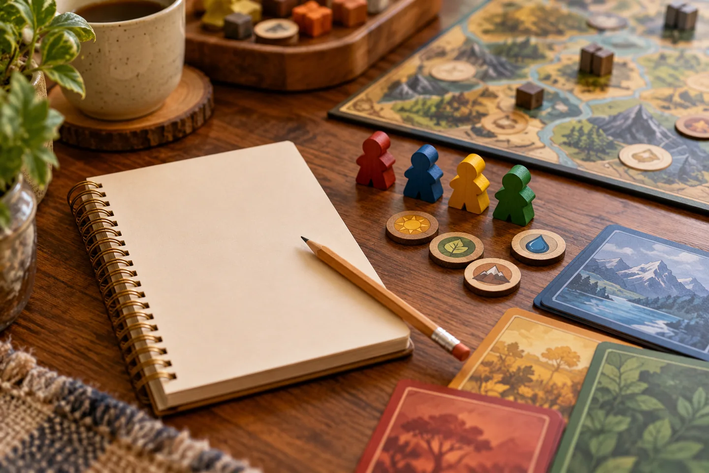 Set collection illustrated with original game components